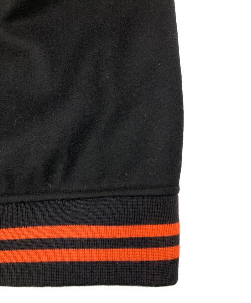 HUMAN MADE（ヒューマンメイド）HUMAN MADE (ヒューマンメイド) VARSITY JACKET ブラック×ベージュ サイズ:XLの古着・服飾アイテム