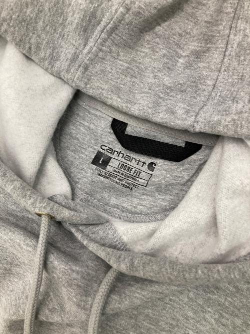 CarHartt（カーハート）CarHartt (カーハート) プルオーバーパーカー グレー サイズ:Lの古着・服飾アイテム