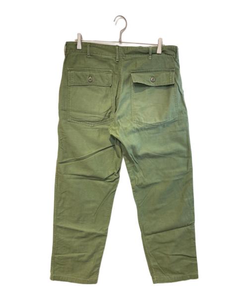 US ARMY（ユーエスアーミー）US ARMY (ユーエスアーミー) ［古着］コットンサテンTYPE1ベイカーパンツ オリーブ サイズ:36×29の古着・服飾アイテム