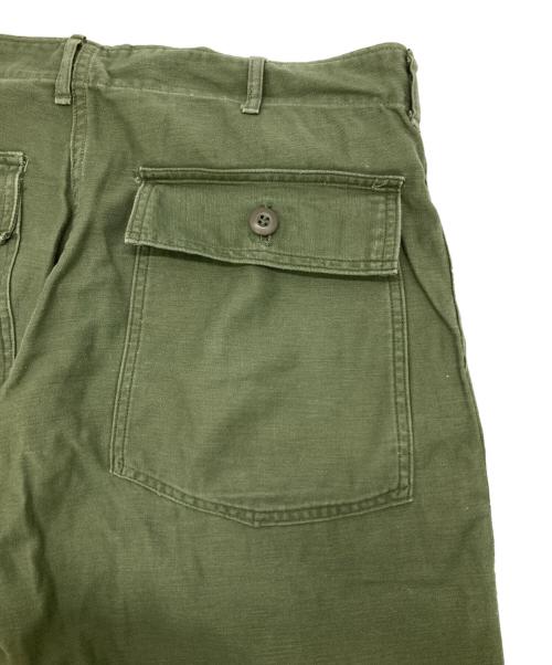 US ARMY（ユーエスアーミー）US ARMY (ユーエスアーミー) ［古着］コットンサテンTYPE1ベイカーパンツ オリーブ サイズ:36×29の古着・服飾アイテム