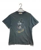 R JUBILEE×DISNEYアールジュビリー×ディズニー）の古着「ヴィンテージ加工 MICKEY TEE」｜グレー