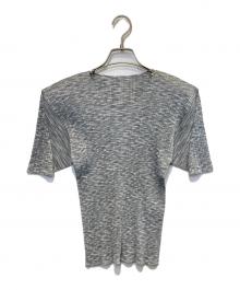 PLEATS PLEASE（プリーツプリーズ）の古着「プリーツカットソー」｜グレー