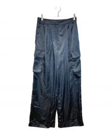 tibi（ティビ）の古着「SHINY NYLON カーゴパンツ」｜ネイビー