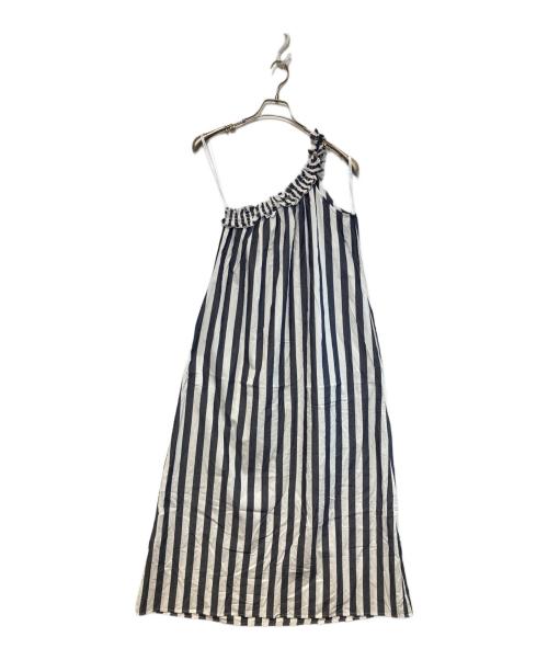 Bird&Knoll（バードアンドノール）Bird&Knoll (バードアンドノール) マキシワンピース ホワイト×ネイビー サイズ:Sの古着・服飾アイテム