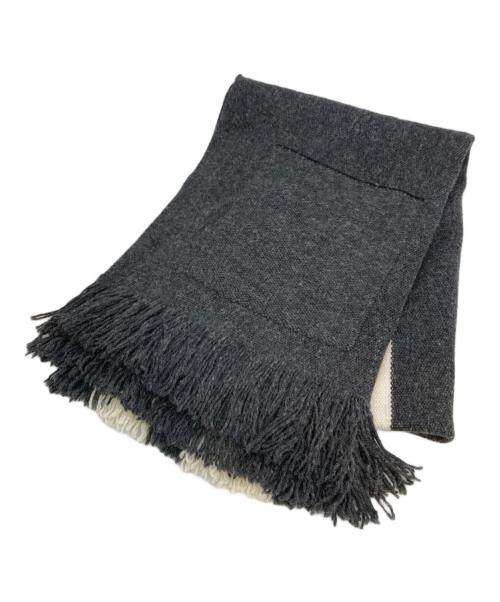 ADAWAS（アダワス）ADAWAS (アダワス) フリンジ・ストール グレー サイズ:FREEの古着・服飾アイテム