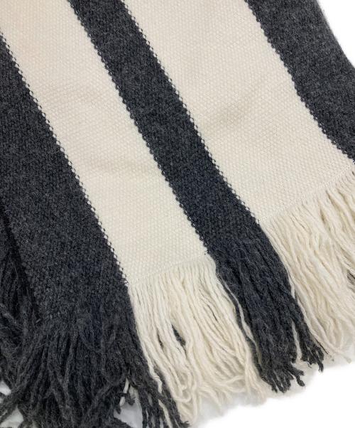 ADAWAS（アダワス）ADAWAS (アダワス) フリンジ・ストール グレー サイズ:FREEの古着・服飾アイテム