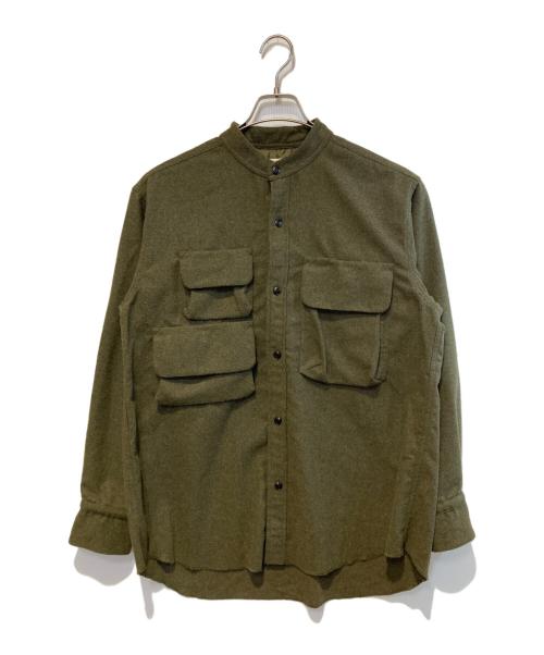 norbit（ノービット）norbit (ノービット) Stand Collar Field Shirt オリーブ サイズ:Ｍの古着・服飾アイテム