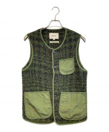 KESTIN（ケスティン）の古着「ツイードベスト」｜オリーブ