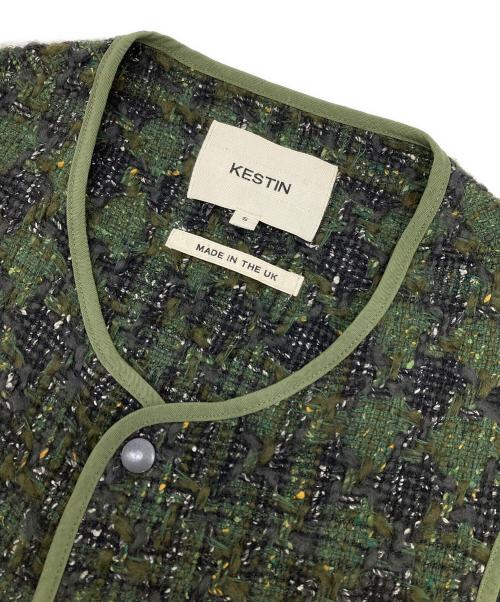 KESTIN（ケスティン）KESTIN (ケスティン) ツイードベスト オリーブ サイズ:Sの古着・服飾アイテム