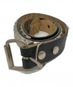 Wendy'sウェンディーズ）の古着「2連スタッズレザーベルト」｜ブラック