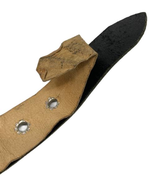 Wendy's（ウェンディーズ）Wendy's (ウェンディーズ) 2連スタッズレザーベルト ブラックの古着・服飾アイテム