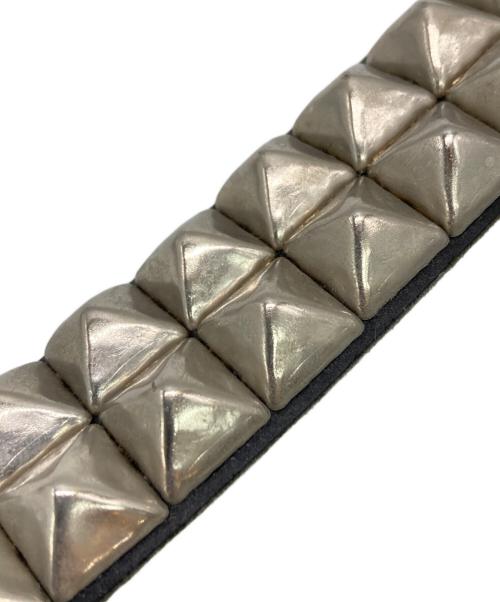 Wendy's（ウェンディーズ）Wendy's (ウェンディーズ) 2連スタッズレザーベルト ブラックの古着・服飾アイテム