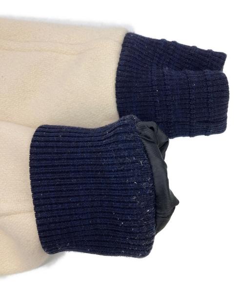 JACKMAN（ジャックマン）JACKMAN (ジャックマン) アワードジャケット ホワイト×ネイビー サイズ:Sの古着・服飾アイテム