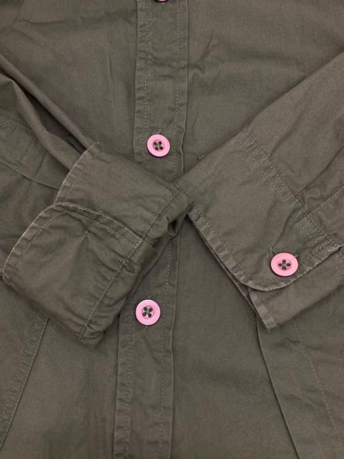 HAWKWOOD MERCANTILE（ホークウッドマーカンタイル）HAWKWOOD MERCANTILE (ホークウッドマーカンタイル) ミリタリーシャツ オリーブ サイズ:Sの古着・服飾アイテム