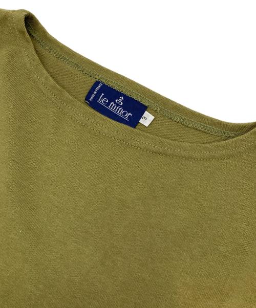 Le minor（ルミノア）Le minor (ルミノア) バスクシャツ オリーブ サイズ:3の古着・服飾アイテム