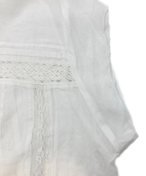 Spick and Span（スピック＆スパン）Spick and Span (スピック＆スパン) COローンフレンチレースブラウス ホワイト サイズ:Fの古着・服飾アイテム