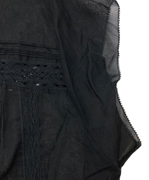Spick and Span（スピック＆スパン）Spick and Span (スピック＆スパン) COローンフレンチレースブラウス ブラック サイズ:Fの古着・服飾アイテム