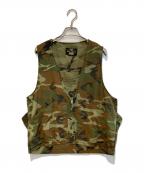 Field and Firesideフィールド＆ファイアーサイド）の古着「［古着］カモフラハンティングベスト」｜オリーブ