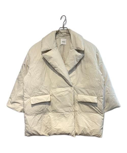 Mila Owen（ミラオーウェン）Mila Owen (ミラオーウェン) フレンチダウンハーフ丈パデッドコート アイボリー サイズ:FREEの古着・服飾アイテム