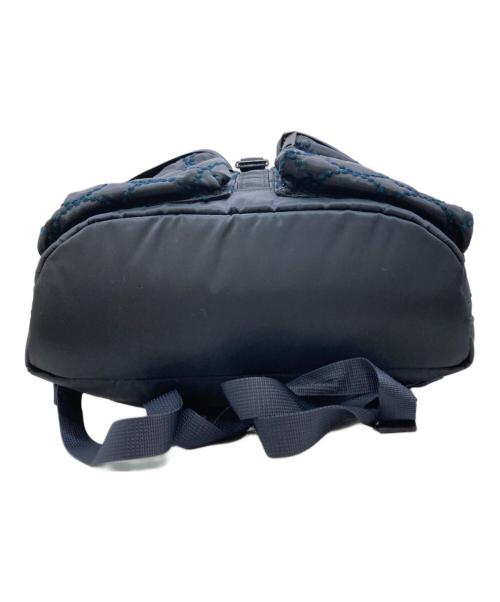 PORTER（ポーター）PORTER (ポーター) mina perhonen (ミナ ペルホネン) tambourine RUCK SACK ネイビーの古着・服飾アイテム