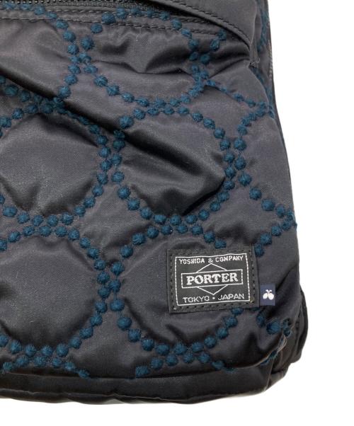 PORTER（ポーター）PORTER (ポーター) mina perhonen (ミナ ペルホネン) tambourine RUCK SACK ネイビーの古着・服飾アイテム