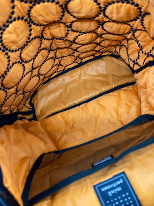 PORTER（ポーター）PORTER (ポーター) mina perhonen (ミナ ペルホネン) tambourine RUCK SACK ネイビーの古着・服飾アイテム