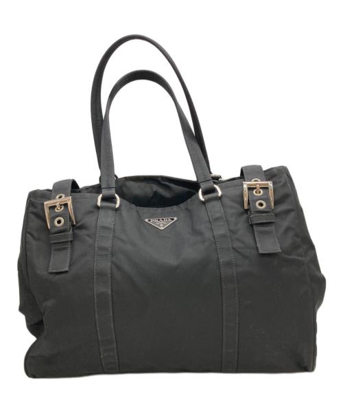 PRADA（プラダ）PRADA (プラダ) ナイロントートバッグ ブラックの古着・服飾アイテム