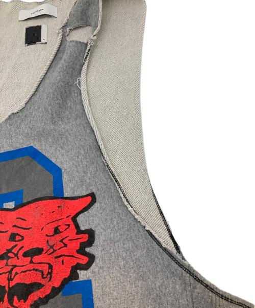 FACETASM（ファセッタズム）FACETASM (ファセッタズム) COLLEGE TANK グレー サイズ:4の古着・服飾アイテム