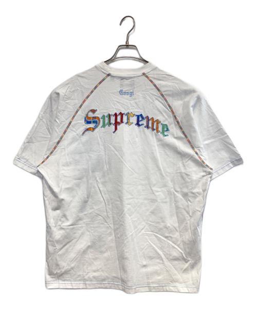 Coogi（クージー）Coogi (クージー) Supreme (シュプリーム) Raglan S/S Top ホワイト サイズ:Lの古着・服飾アイテム