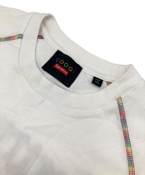 Coogi（クージー）Coogi (クージー) Supreme (シュプリーム) Raglan S/S Top ホワイト サイズ:Lの古着・服飾アイテム