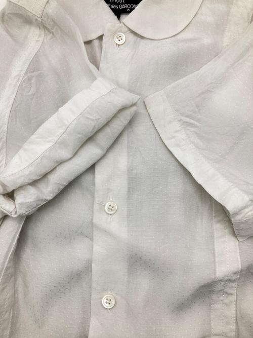 tricot COMME des GARCONS（トリココムデギャルソン）tricot COMME des GARCONS (トリココムデギャルソン) 丸襟S/Sシャツ ホワイト サイズ:Mの古着・服飾アイテム