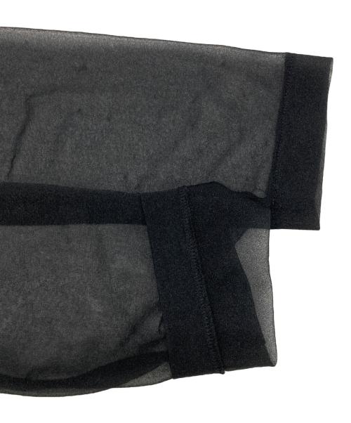 tricot COMME des GARCONS（トリココムデギャルソン）tricot COMME des GARCONS (トリココムデギャルソン) フリルシアーブラウス ブラック サイズ:不明の古着・服飾アイテム