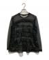 tricot COMME des GARCONS（トリココムデギャルソン）の古着「フリルシアーブラウス」｜ブラック