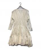 merletteマーレット）の古着「オフェーリア ワンピース ティアード」｜ホワイト