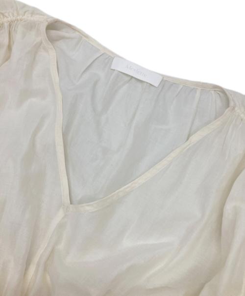 merlette（マーレット）merlette (マーレット) オフェーリア ワンピース ティアード ホワイト サイズ:XSの古着・服飾アイテム