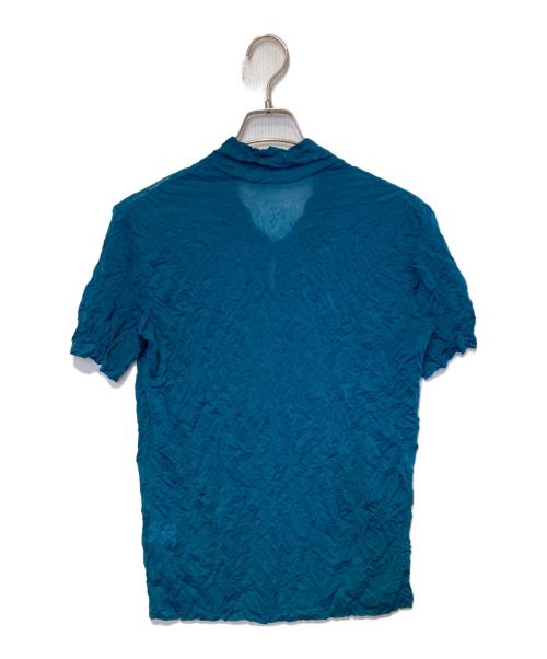 ISSEY MIYAKE（イッセイミヤケ）ISSEY MIYAKE (イッセイミヤケ) ポロシャツ ブルー サイズ:Ｍの古着・服飾アイテム