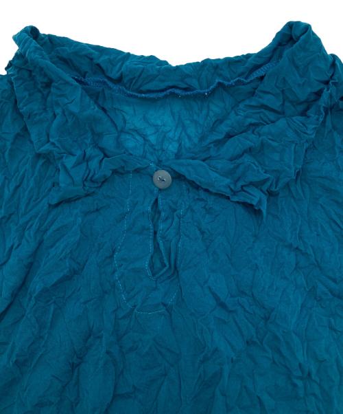 ISSEY MIYAKE（イッセイミヤケ）ISSEY MIYAKE (イッセイミヤケ) ポロシャツ ブルー サイズ:Ｍの古着・服飾アイテム