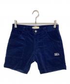 WIND AND SEAウィンダンシー）の古着「ハーフパンツ」｜ネイビー