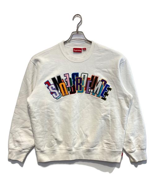 SUPREME（シュプリーム）SUPREME (シュプリーム) Stacked Crewneck ホワイト サイズ:Mの古着・服飾アイテム