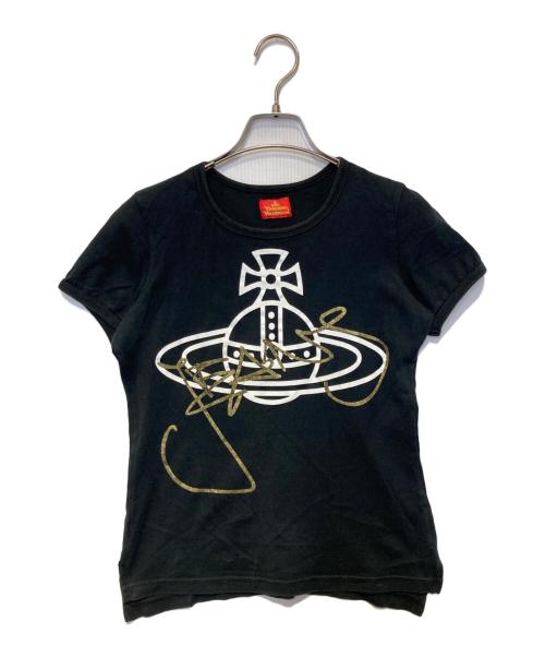 Vivienne Westwood（ヴィヴィアンウエストウッド）Vivienne Westwood (ヴィヴィアンウエストウッド) アングロマニアオーブTシャツ ブラック サイズ:38の古着・服飾アイテム