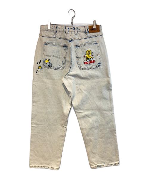 butter（バター）butter (バター) The Smurfs Baggy denim インディゴ サイズ:32 未使用品の古着・服飾アイテム
