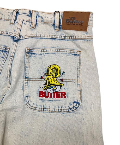 butter（バター）butter (バター) The Smurfs Baggy denim インディゴ サイズ:32 未使用品の古着・服飾アイテム