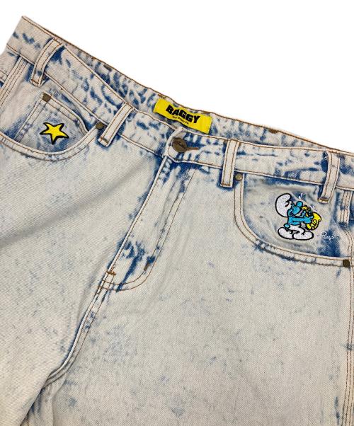 butter（バター）butter (バター) The Smurfs Baggy denim インディゴ サイズ:32 未使用品の古着・服飾アイテム