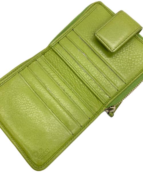 GUCCI（グッチ）GUCCI (グッチ) コンパクトウォレット グリーンの古着・服飾アイテム