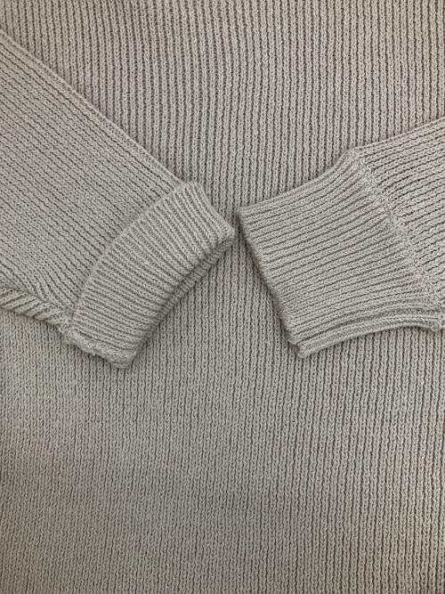 Graphpaper（グラフペーパー）Graphpaper (グラフペーパー) Linen Solotex Loose Rib Crew Neck ベージュ サイズ:1の古着・服飾アイテム