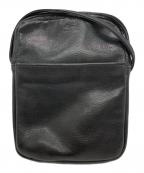 Rinoriリノリ）の古着「レザーショルダーバッグ」｜ブラック