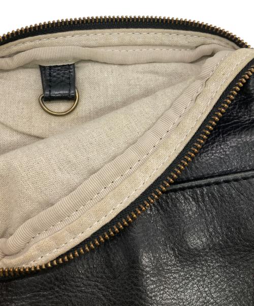 Rinori（リノリ）Rinori (リノリ) レザーショルダーバッグ ブラックの古着・服飾アイテム