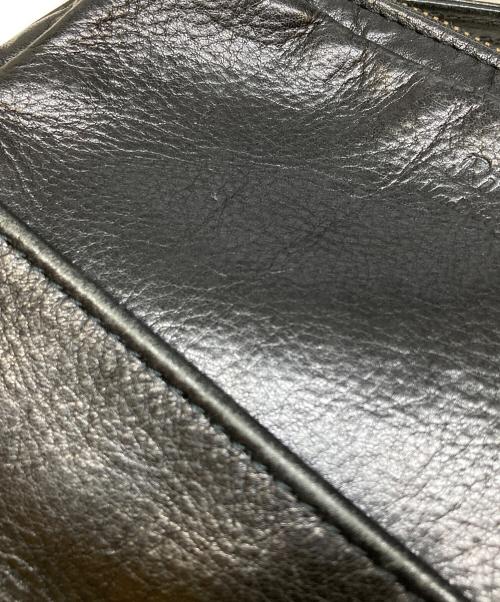 Rinori（リノリ）Rinori (リノリ) レザーショルダーバッグ ブラックの古着・服飾アイテム