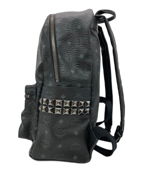 MCM（エムシーエム）MCM (エムシーエム) Stark サイドスタッズ バックパック - ヴィセトス ブラックの古着・服飾アイテム