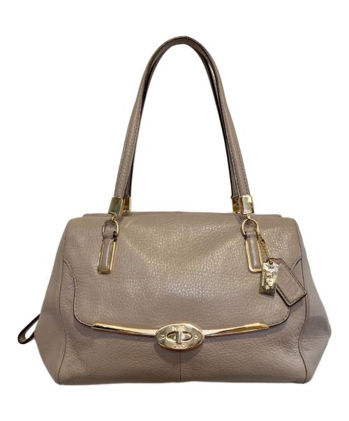 COACH（コーチ）COACH (コーチ) マディソントートバッグ ベージュの古着・服飾アイテム